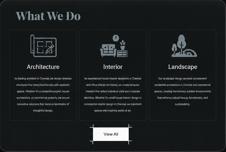 Client website after the rebuild
